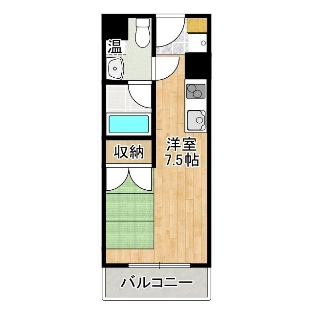 ALIVIO(ワンルーム/3階)の間取り写真