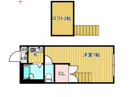 シャンポール野村II(ワンルーム/1階)の間取り写真