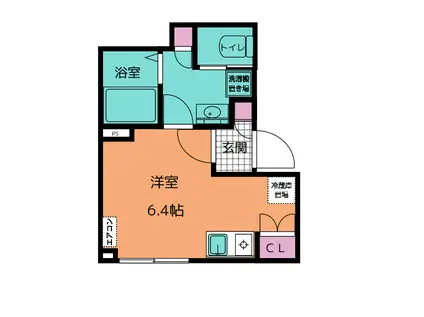 CIEL FLEUR(ワンルーム/1階)の間取り写真