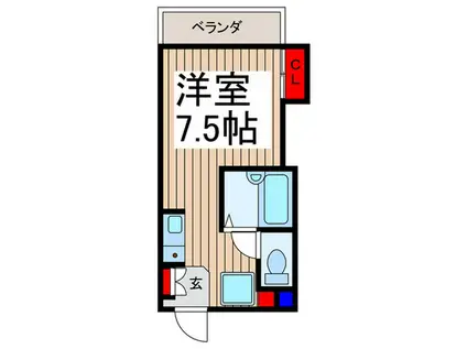 スターハイム戸田中町II(ワンルーム/4階)の間取り写真