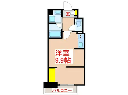 SE PLUS南林寺(ワンルーム/5階)の間取り写真