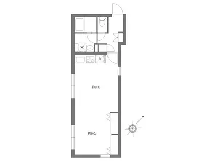 リーガランド目黒(1LDK/3階)の間取り写真