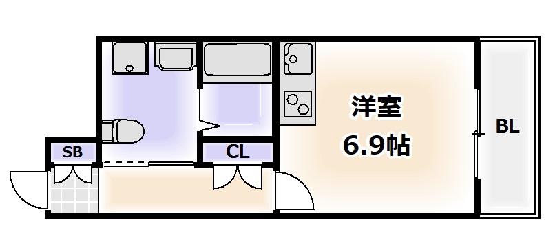 ルネ日本橋アネーロ(ワンルーム/7階)の間取り写真