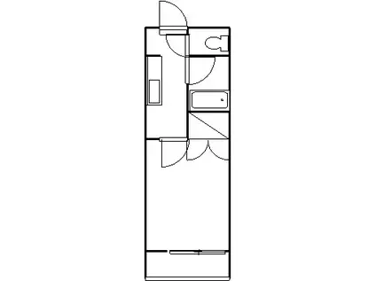ニュー尾上(1K/2階)の間取り写真