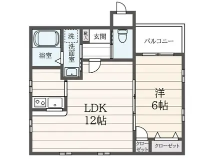 チュラヴィスタ(1LDK/2階)の間取り写真