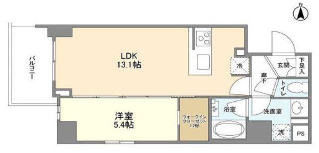 コンフォリア桜上水(1LDK/2階)の間取り写真