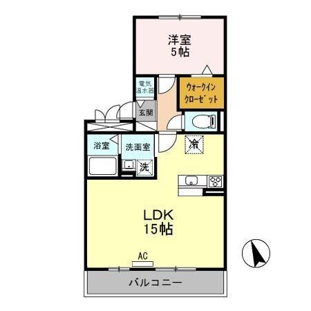 セジュールコスモス(1LDK/3階)の間取り写真
