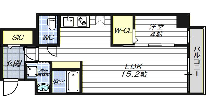 LEGALAND猫 MIYAKOJIMA(1LDK/3階)の間取り写真