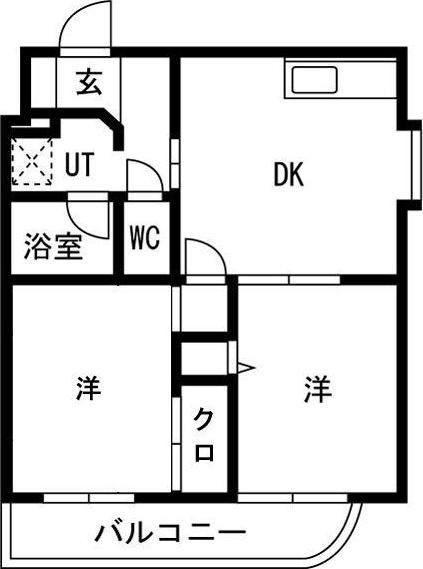 アヴァンティイン伏見(1LDK/1階)の間取り写真