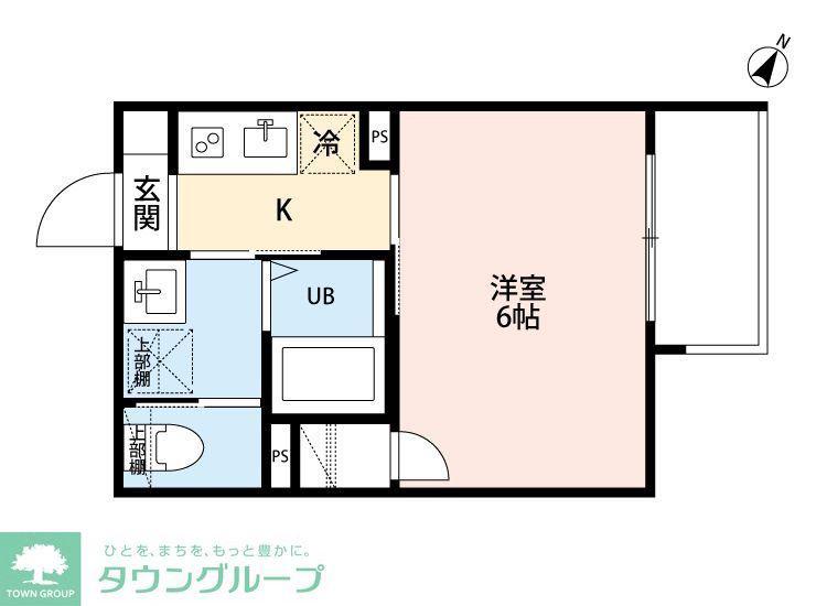 AXIA東所沢(1K/3階)の間取り写真