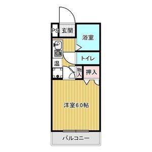 愛知環状鉄道 山口駅(愛知) 徒歩10分 3階建 築27年(1K/3階)の間取り写真