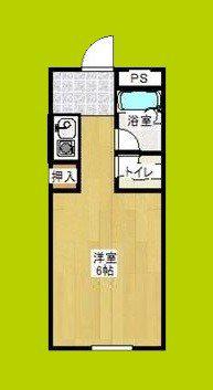 ノアーズアーク桃谷21(1K/8階)の間取り写真