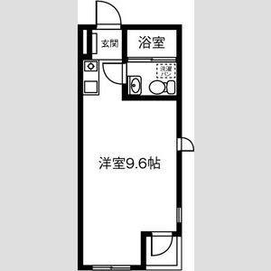 フジメゾン矢作(ワンルーム/2階)の間取り写真