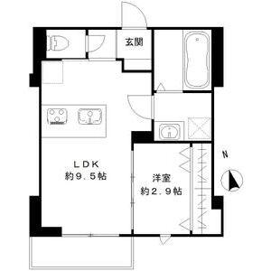 LACINE DAYS(1LDK/3階)の間取り写真