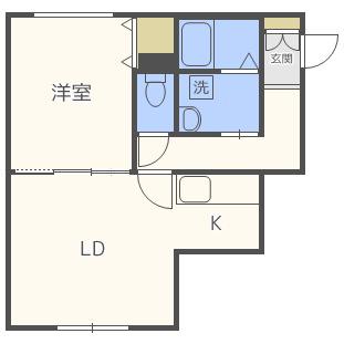 GOL D.ACE(1LDK/3階)の間取り写真