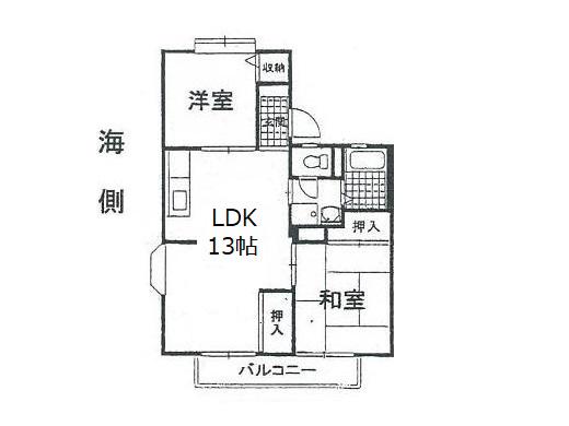 スペランツァ(2LDK/1階)の間取り写真