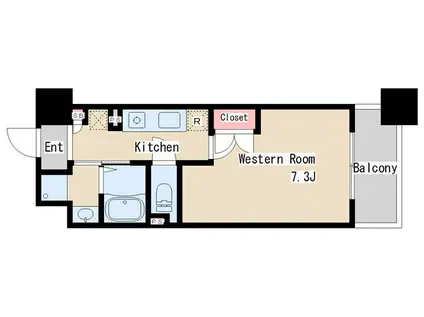 エル・セレーノ御崎本町(1K/2階)の間取り写真