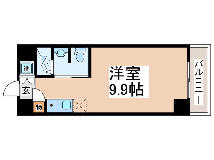藤和高田馬場コープII(ワンルーム/10階)の間取り写真