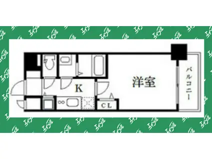 プレサンス鶴舞公園セラヴィ(1K/10階)の間取り写真