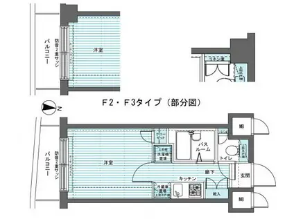 トーシンフェニックス新高円寺参番館(1K/5階)の間取り写真