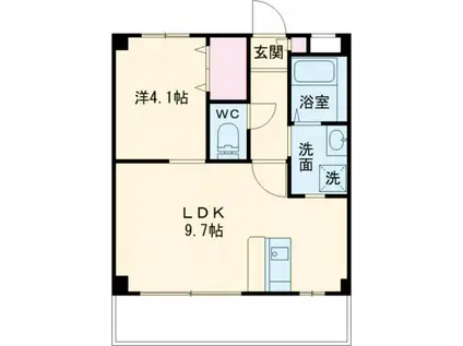 カーロ・セッテ(1LDK/2階)の間取り写真