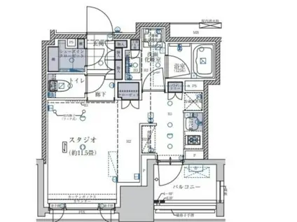 クラッシィハウス大手町(ワンルーム/5階)の間取り写真