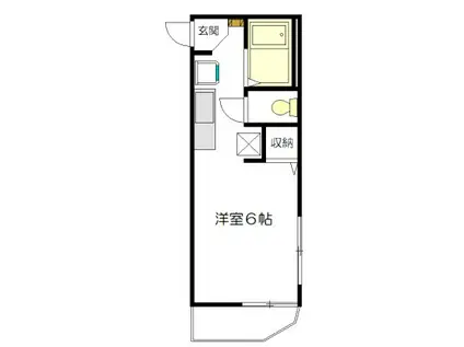 ステラーI(1K/1階)の間取り写真