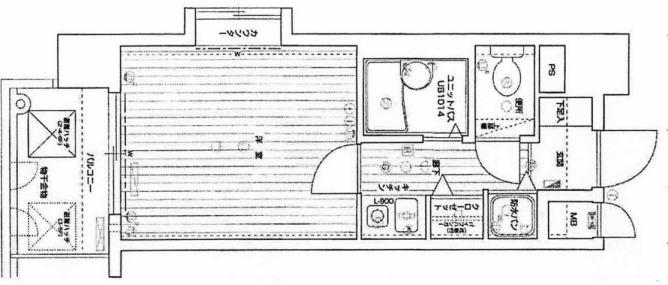 リーガル新神戸(1K/6階)の間取り写真