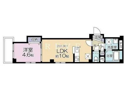 グリーンガーデンヨツヤ(1LDK/2階)の間取り写真