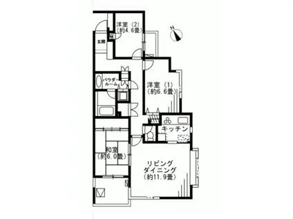 LANAI COURT CLASSIC(3LDK/2階)の間取り写真