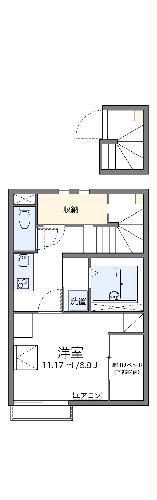 レオネクストエスペランサ八幡(1K/2階)の間取り写真