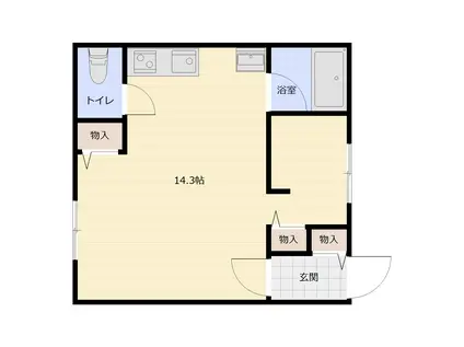 東御旅町マンション(ワンルーム/1階)の間取り写真