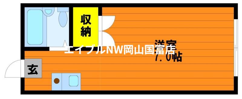 サンコーポ(1K/1階)の間取り写真