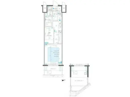 ズーム新宿御苑前 (1LDK/2階)の間取り写真