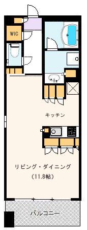 ガリレオ新町(ワンルーム/10階)の間取り写真