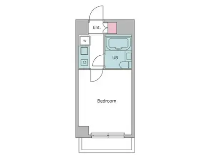 キャメロット(1K/6階)の間取り写真