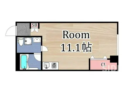 鴫野センタービル(ワンルーム/4階)の間取り写真