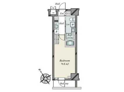 八丁堀駅 茅場町 水天宮前駅 3駅4路線可 BT別 2口コンロ有(1K/5階)の間取り写真