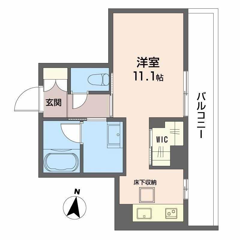 MAISON DE ASHLEY(ワンルーム/1階)の間取り写真