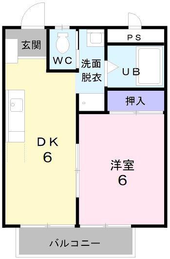 アクティヴハイツ(1DK/1階)の間取り写真