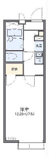 レオパレスあづま坂(1K/2階)の間取り写真
