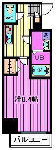 LIBR GRANT 大宮(1K/3階)の間取り写真