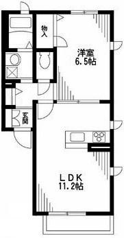コモドクニ(1LDK/1階)の間取り写真