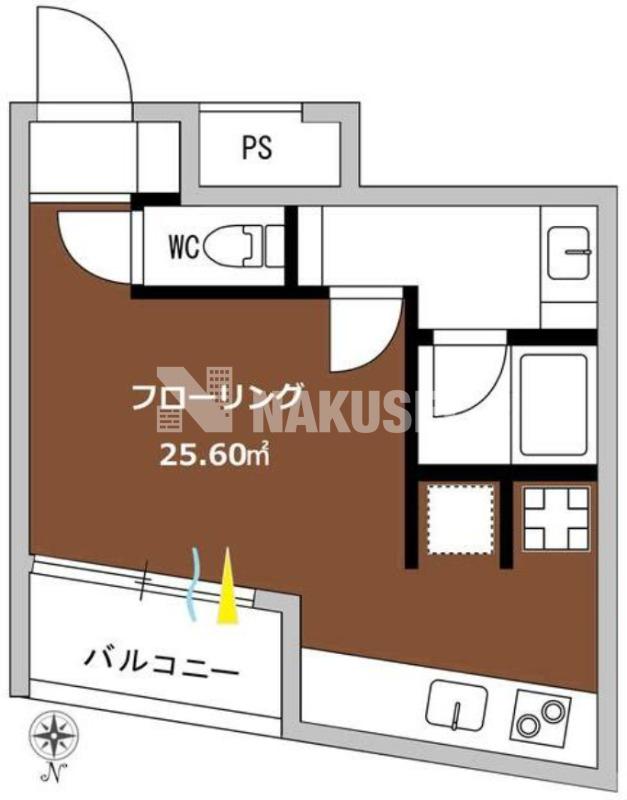 シグマ柿の木坂(ワンルーム/2階)の間取り写真
