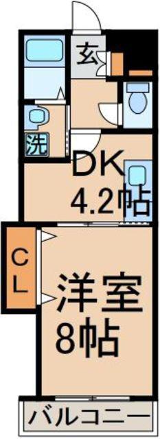 ソフィアコート(1DK/3階)の間取り写真