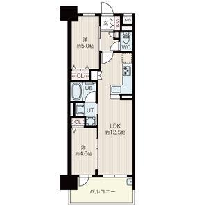 プレサンス ロジェ 名古屋駅ノース FRONT(2LDK/3階)の間取り写真
