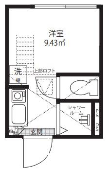 QUQURI TOKYO SHINJUKU(ワンルーム/B1階)の間取り写真