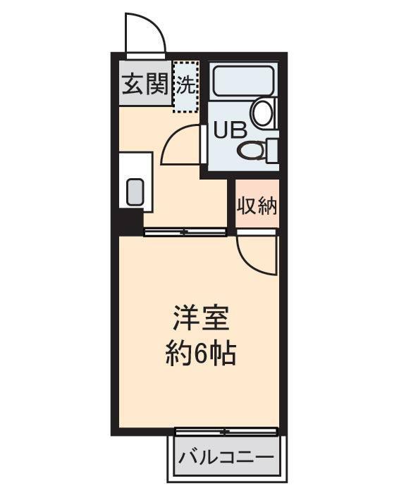 シティハイムセキグチ(1K/2階)の間取り写真