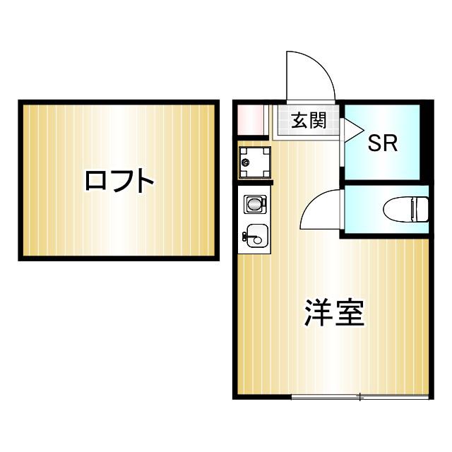 ディアマンテ中野(ワンルーム/1階)の間取り写真