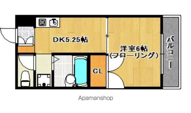 セジュール田隈(1DK/1階)の間取り写真